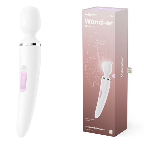 Satisfyer Wand Er Woman White Usb Rechargeable Massager Massagers & Wands