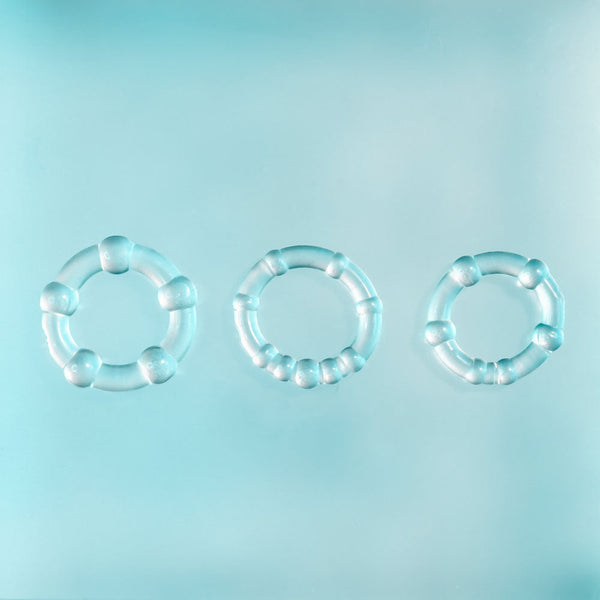 Selopa Erection Rings Clear  Set Of 3  Rings