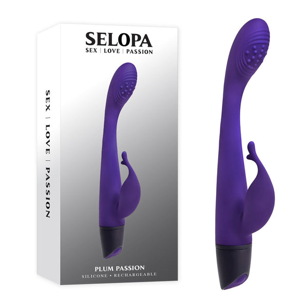Selopa Plum Passion Purple 18.3 Cm Usb Rechargeable Rabbit  Rabbit s