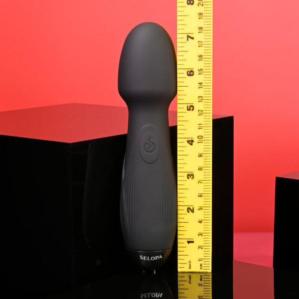 Selopa Power Trip Black 18.8 Cm Usb Rechargeable Massage Wand Massagers & Wands