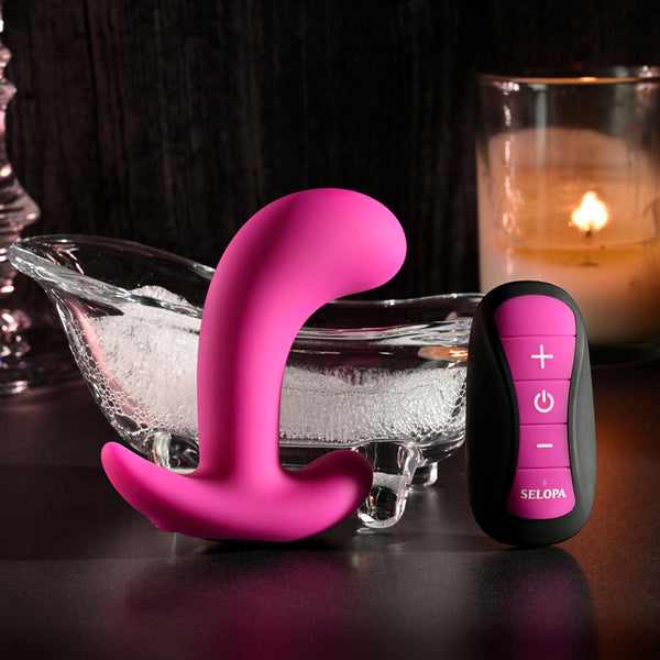 Selopa Hooking Up Pink 9.5Cm Usb Rechargeable  With Wireless Remote Wireless s