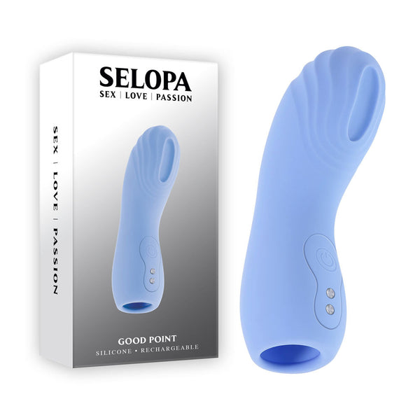 Selopa Good Point Purple Usb Rechargeable Hollow Vibrating Finger Stimulator Wireless s