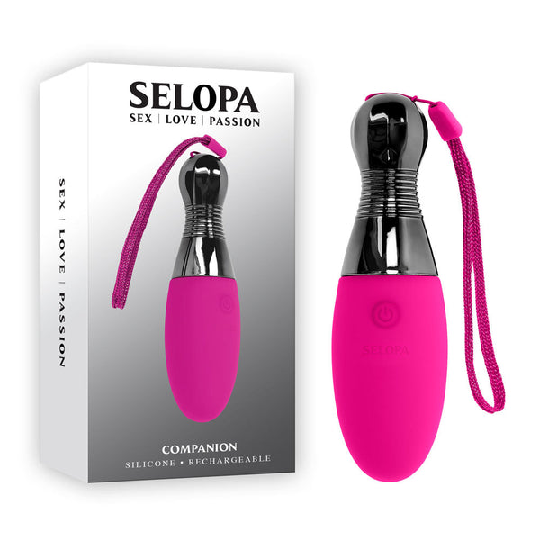 Selopa Companion Pink 11.9 Cm Usb Rechargeable Vibrating Egg Vibrating Eggs