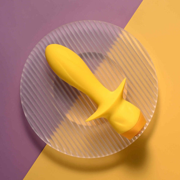 Selopa Mellow Yellow 13.5 Cm Usb Rechargeable Vibrating Anal Plug Vibrating Butt Plugs