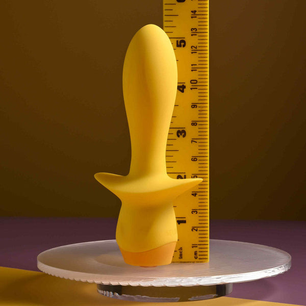Selopa Mellow Yellow 13.5 Cm Usb Rechargeable Vibrating Anal Plug Vibrating Butt Plugs