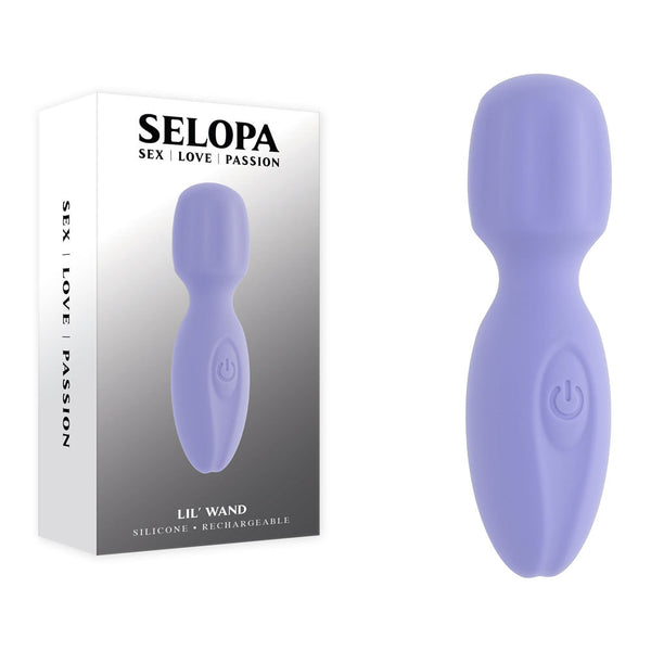 Selopa Lil' Wand Purple 11 Cm Usb Rechargeable Massage Massagers & Wands