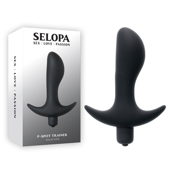 Selopa P Spot Trainer Black 12.7 Cm Vibrating Prostate Massager Vibrating Butt Plugs