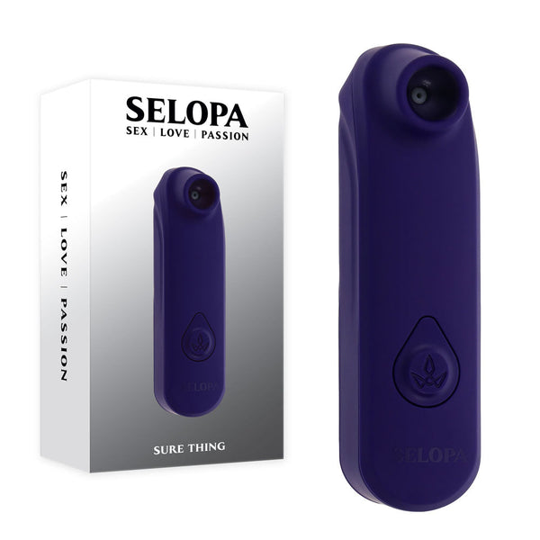Selopa Sure Thing Black Vibrating & Sucking Stimulator Suction s