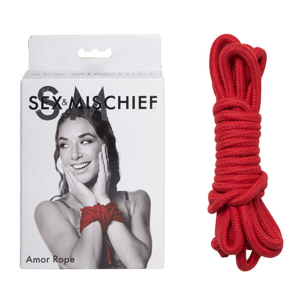 Sex & Mischief Amor Rope 2 Red  Ropes 4.5 Lengths Restraint Kits & Sets