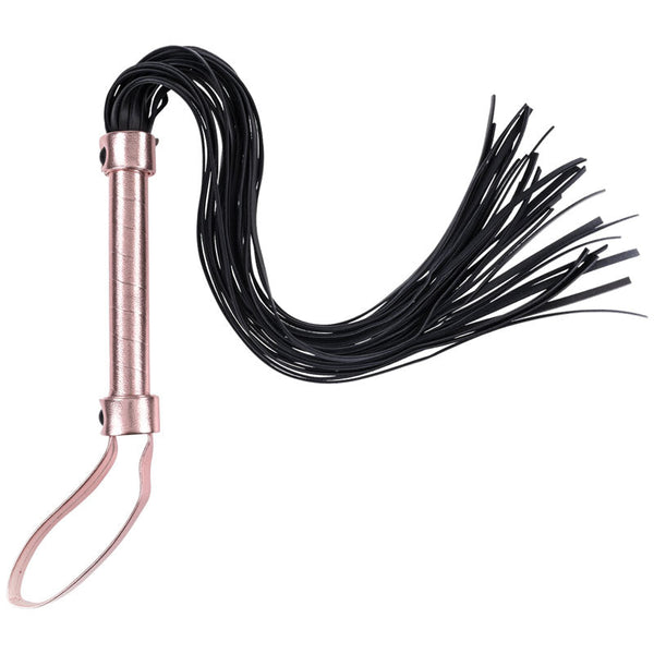 Sex & Mischief Brat Flogger Rose Gold/Black Floggers