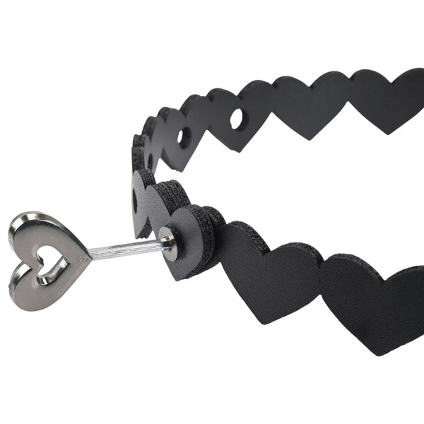 Sex & Mischief Heart Day Collar Black Collars & Leashes