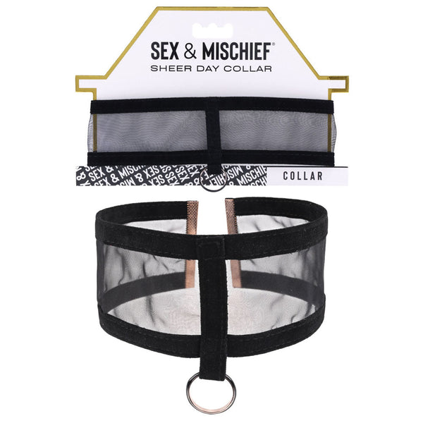 Sex & Mischief Sheer Day Collar Black Collars & Leashes