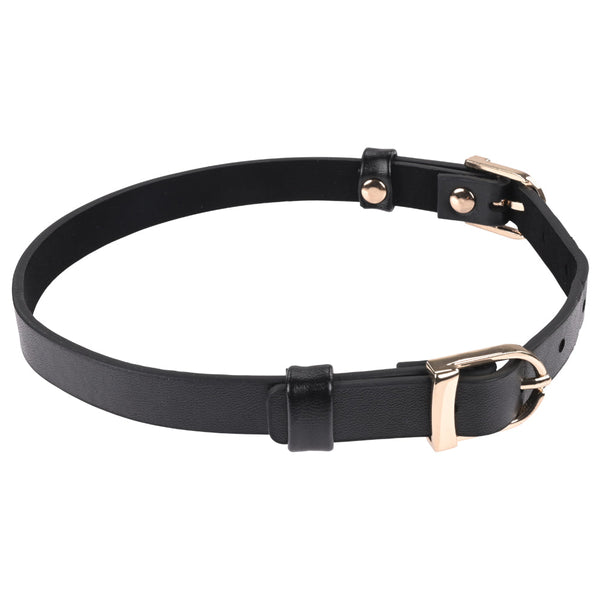 Sex & Mischief Double Buckle Day Collar Black Collars & Leashes