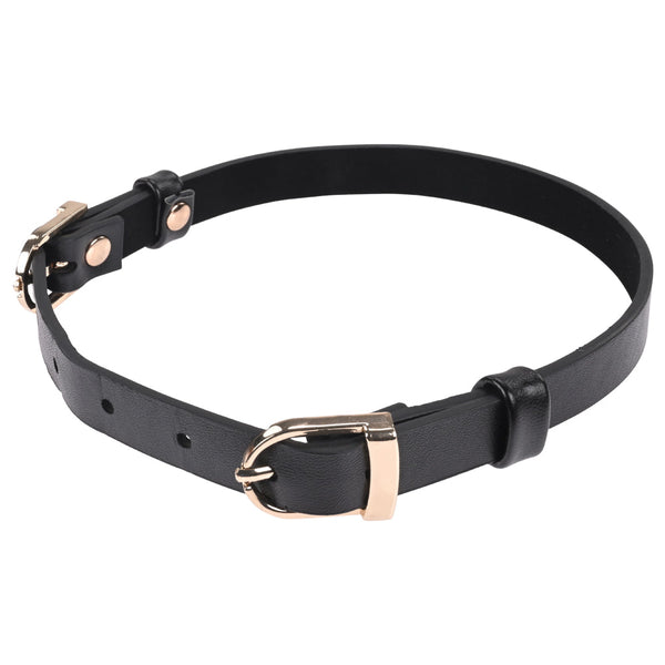 Sex & Mischief Double Buckle Day Collar Black Collars & Leashes