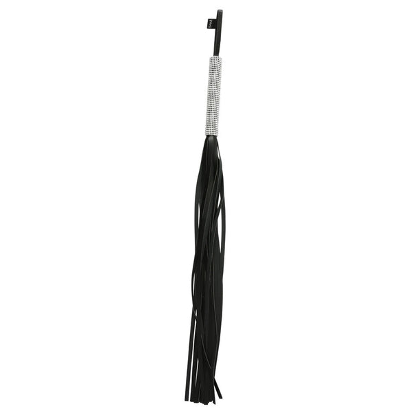 Sex & Mischief Sparkle Flogger Black/Sparkle 78 Cm Whip Floggers