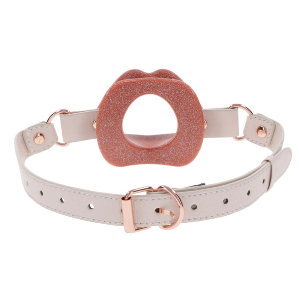 Sex & Mischief Peaches N Creame Silicone Lips Mouth Restraint Restraint Kits & Sets