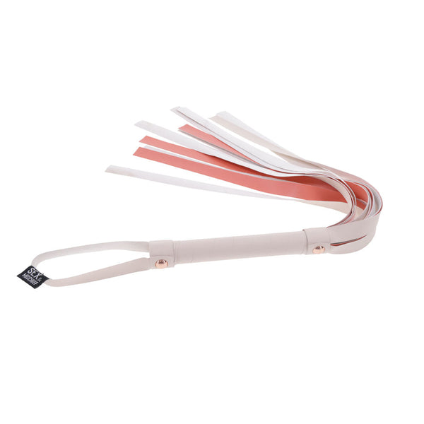 Sex & Mischief Peaches N Creame Stripe Flogger Peach 80 Cm Flogger Whip Floggers