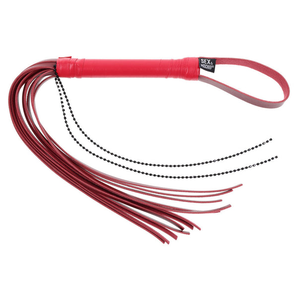 S&M Exs Ohs Crystal Flogger Red Whip Floggers