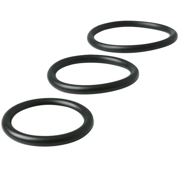 Sex & Mischief Nitrile  Ring 3 Pack Black Rings Set Of Sizes  Rings
