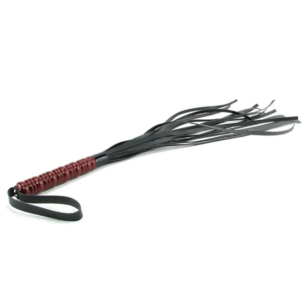 Sex & Mischief Mahogany Flogger 76 Cm Whip With Wooden Handle Floggers
