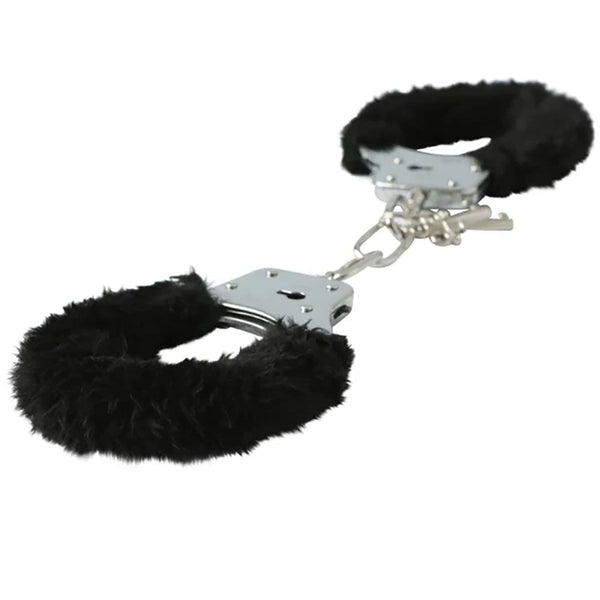 Sex & Mischief Furry Handcuffs Black Restraints Placeholder