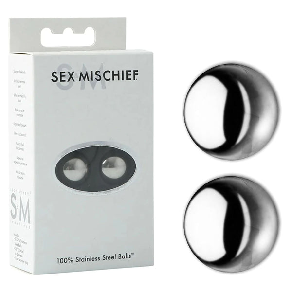 Sex & Mischief 100% Stainless Steel Balls Ben Wa Restraint Kits & Sets