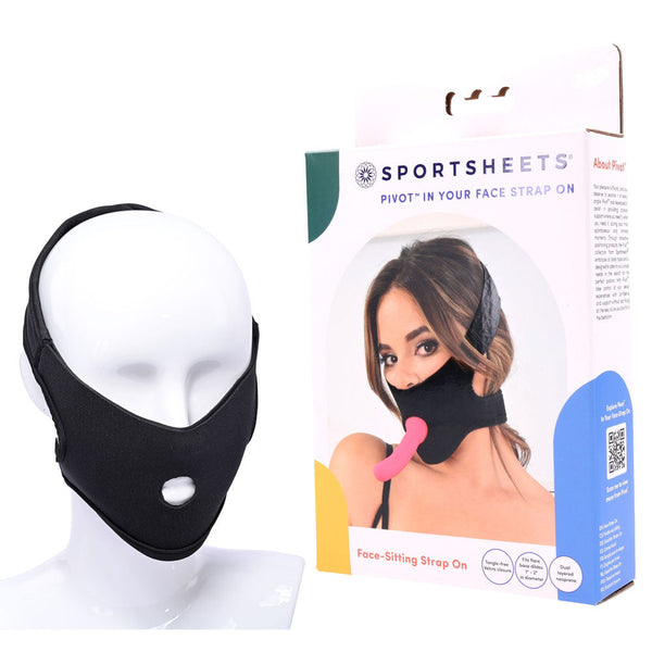 Pivot In Your Face Strap On Black Face Sitter Strap On Harness (No Probe Included) Strap Ons
