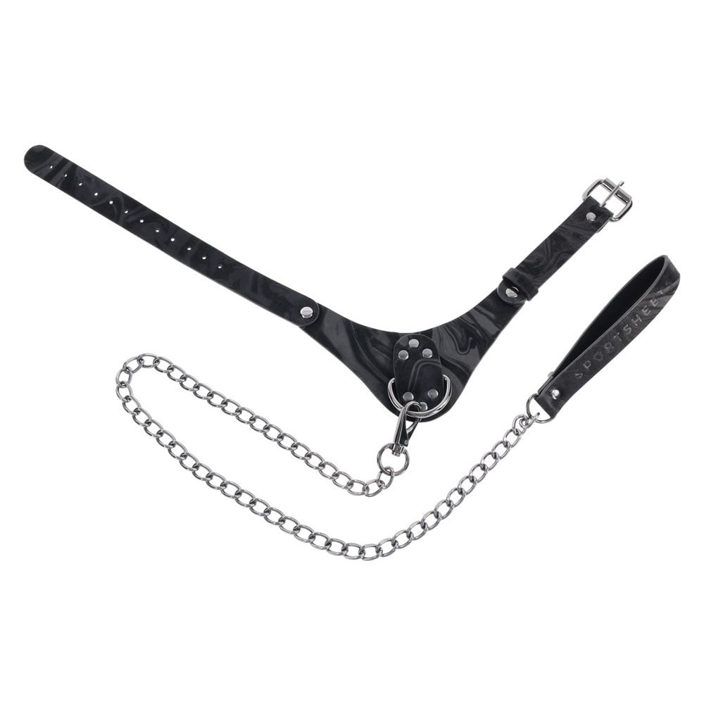 Sportsheets Velvet Noir Collar & Leash Black Restraint Restraint Kits & Sets