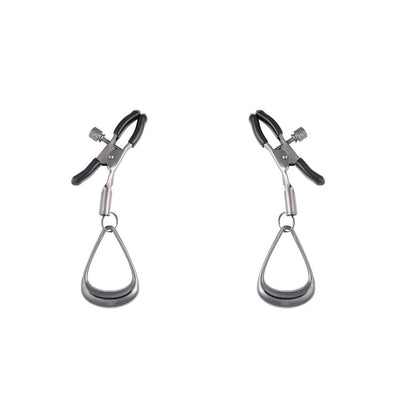 Sportsheets Velvet Noir Tuggable Nipple Clamps Gunmetal Adjustable Restraints Nipple & Clitoral Toys