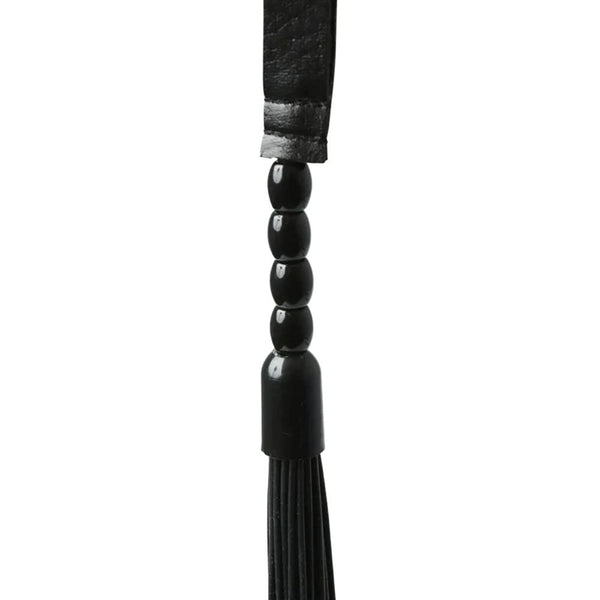 Sex & Mischief Noir Whip Black 40 Cm Rubber Floggers