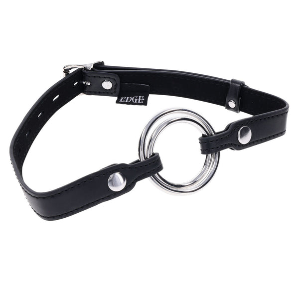 Edge Interchangeable Ring Gag Black Mouth Restraint With 2 Pieces Placeholder