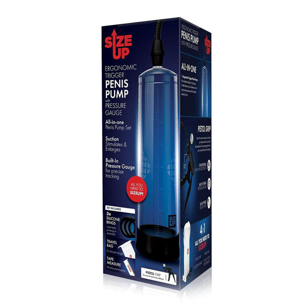 Size Up Ergonomic Trigger  Pump With Pressure Gauge Clear  Pumps