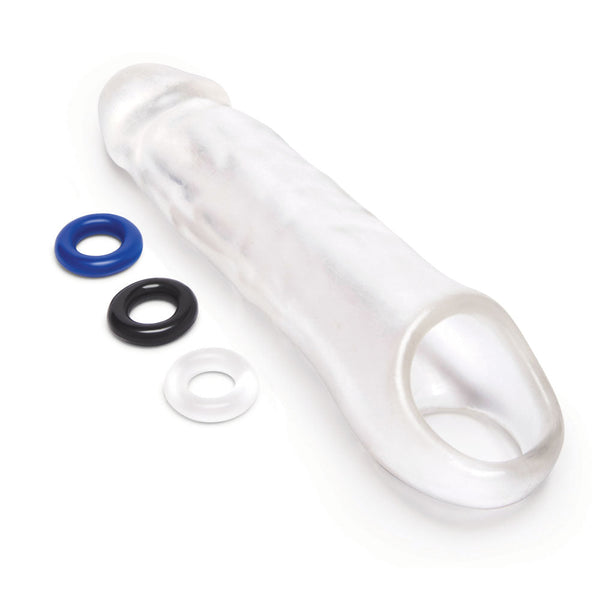 Size Up 3 Inch See Thru  Extender With Ball Loop Clear 7.6 Cm (3'') Extension Sleeve  Extenders & Enlargers