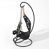 Collar Soft Leather And Iron Chain Link Metal Hole Slave Collars For Women Sex Toys Couples Restraints Collars & Leashes