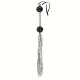 Metal Pepper Double Bead Chain Whip With Restraints Spanking Flogger  Adult Flirting Sex Play Toys For Women And Couples Restraint Kits & Sets
