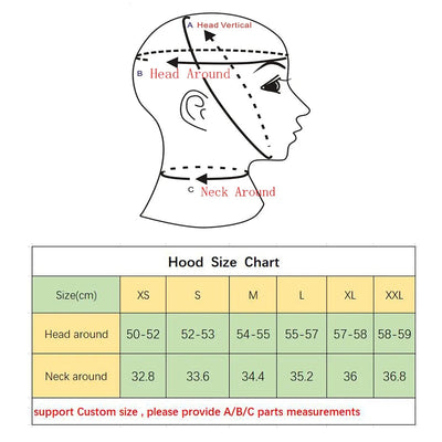 Latex Hood Mask Holiday Rubber Full Face Open Eyes Double Holed Ponytail Hoods