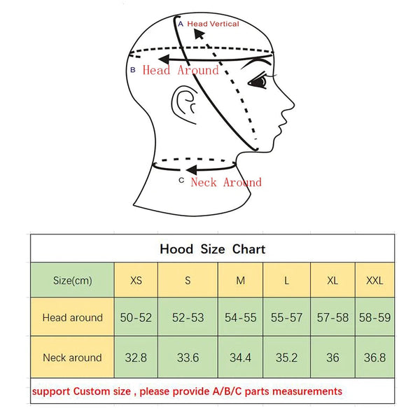 Latex Hood Mask Holiday Rubber Full Face Open Eyes Double Holed Ponytail Hoods