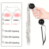 Metal Pepper Double Bead Chain Whip With Restraints Spanking Flogger  Adult Flirting Sex Play Toys For Women And Couples Restraint Kits & Sets