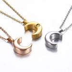 Veile Studios Smooth Moon Urn Necklaces Hold Human Pet Ashes Stainless Steel Memorial Pendant Necklaces & Pendants