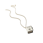 Necklaces & Pendants Veile Studios Stainless Steel Necklaces For Men Women Cross Bible Verses Pendant Fashion Jewelry