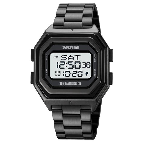 Veile Studios Multi Functional Outdoor Men's Watch With Electronic Timing And Steel Band Watches