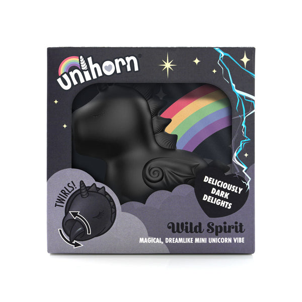 Unihorn Wild Spirit Black Usb Rechargeable Flicking Stimulator Clitoral s