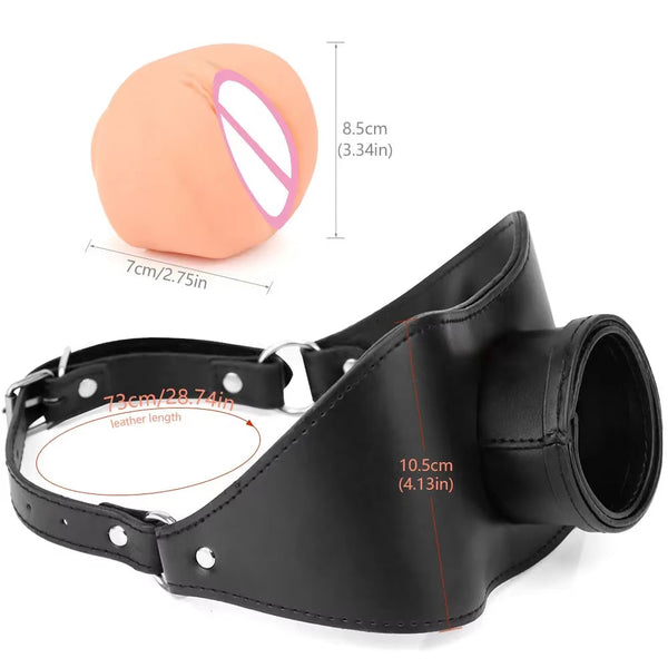 Belt Latex Mouth Gag Plug Oral Restraint Realistic Dildo Flexible Sizes  Adult Sex Flirt Love Slave Balls Toys Gags