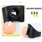 Belt Latex Mouth Gag Plug Oral Restraint Realistic Dildo Flexible Sizes  Adult Sex Flirt Love Slave Balls Toys Gags