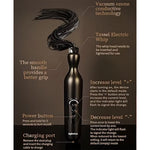 Electric  Whip 5 Level Stimulation Flogger Visual Lightning Sm Tool For Couples  Role Play Estim Sex Toy Floggers