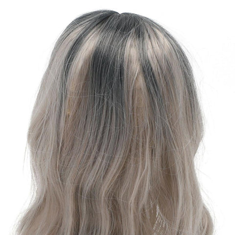 The New Brown Gold Blonde Long Wavy Wig Synthetic Curly Hair Cosplay Fashion Wigs Facial Hair