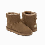 Shoes & Boots House Of Dasein Ugg Boots Genuine Australian Sheepskin Unisex Mini Classic Suede Olive Eu39