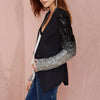 Sequins Slim Casual Women Suit Black Xxxl Bodysuits