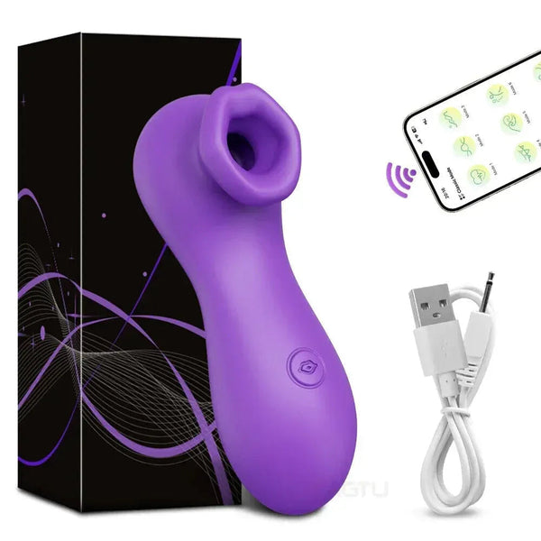 Female Clit Sucker  Vacuum Nipple Stimulator For Couples Purple G Spot s