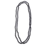 Veile Studios 74Cm Long Pearl Necklace 1920S Gatsby Flapper Burlesque Gangster Costume Party Off White Necklaces & Pendants